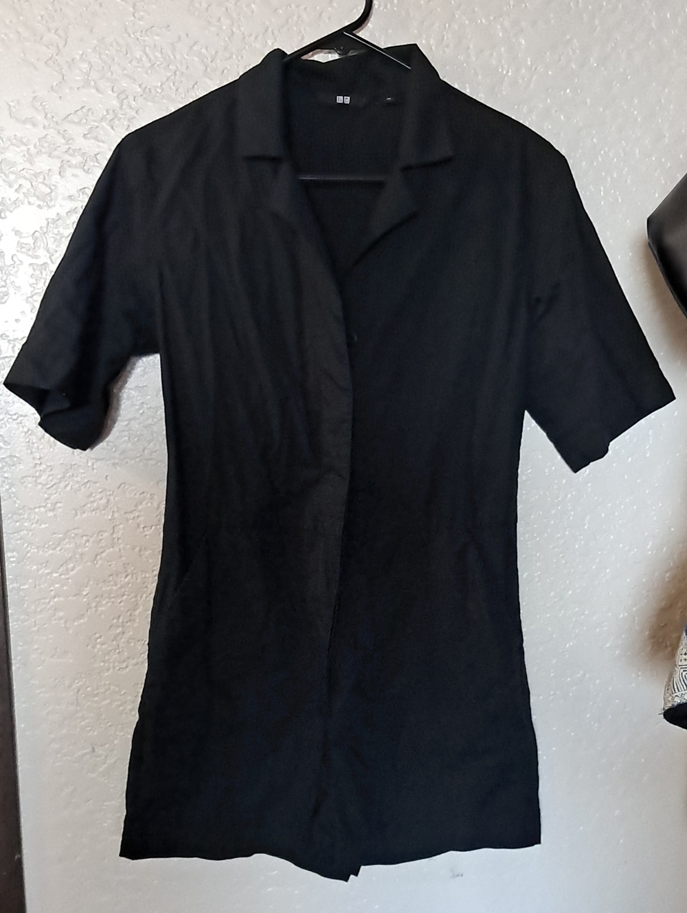 Uniqlo Black Linen Onesie